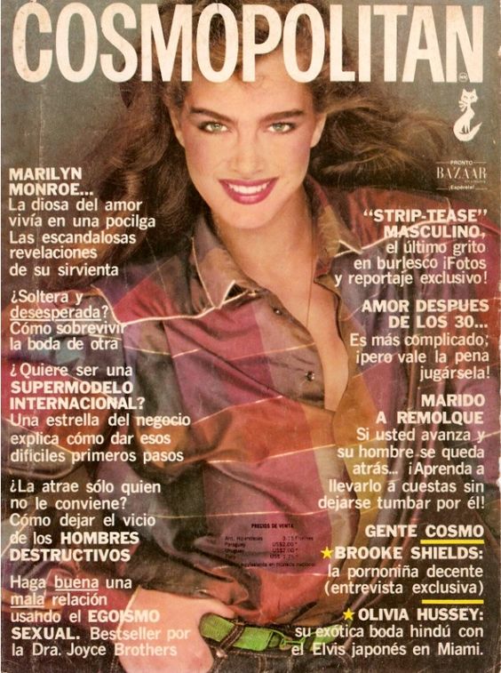 COSMOPOLITAN ITALY magazine side cover  December 1979