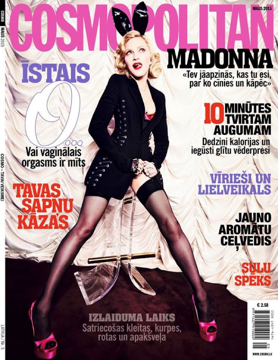 COSMOPOLITAN LATVIA magazine side cover  May 2015
