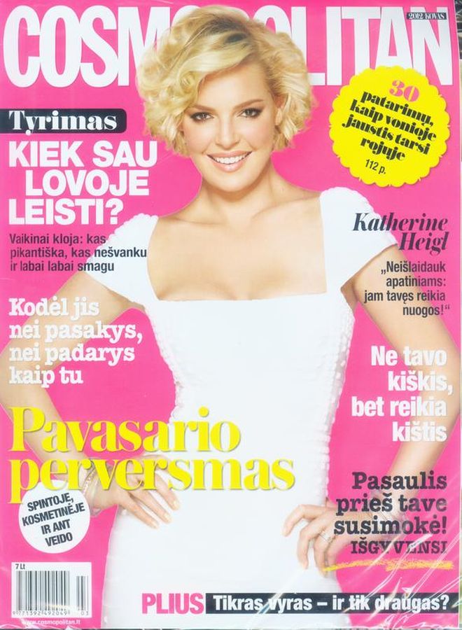 COSMOPOLITAN LITHUANIA magazine side cover  March 2012