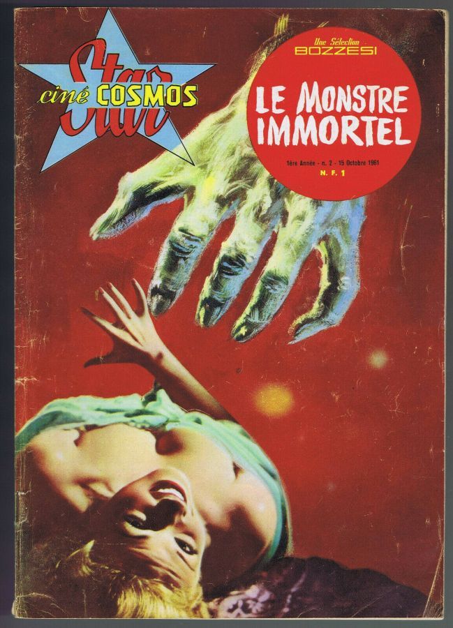 STAR CINE COSMOS magazine side cover Issue 2 October 1961