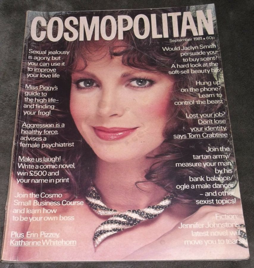 COSMOPOLITAN UK magazine side cover  September 1981