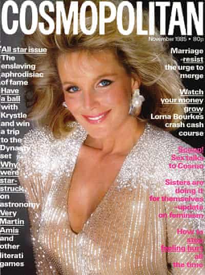 COSMOPOLITAN UK magazine side cover  November 1985