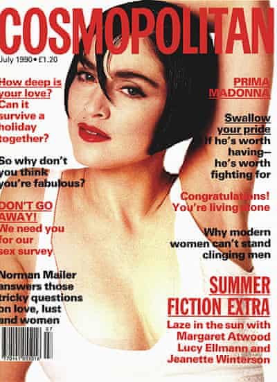COSMOPOLITAN UK magazine side cover  July 1990