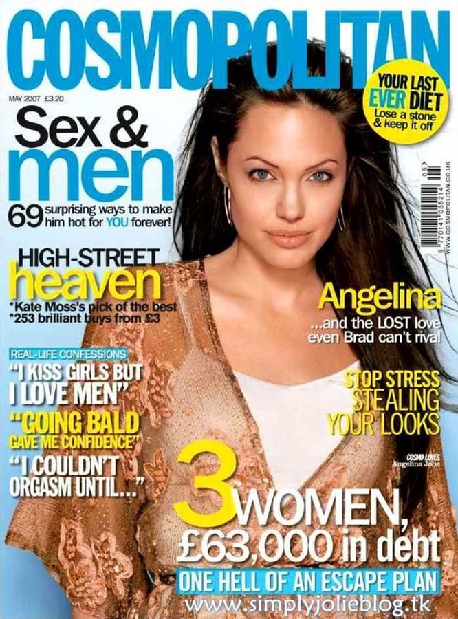 COSMOPOLITAN UK magazine side cover  May 2007