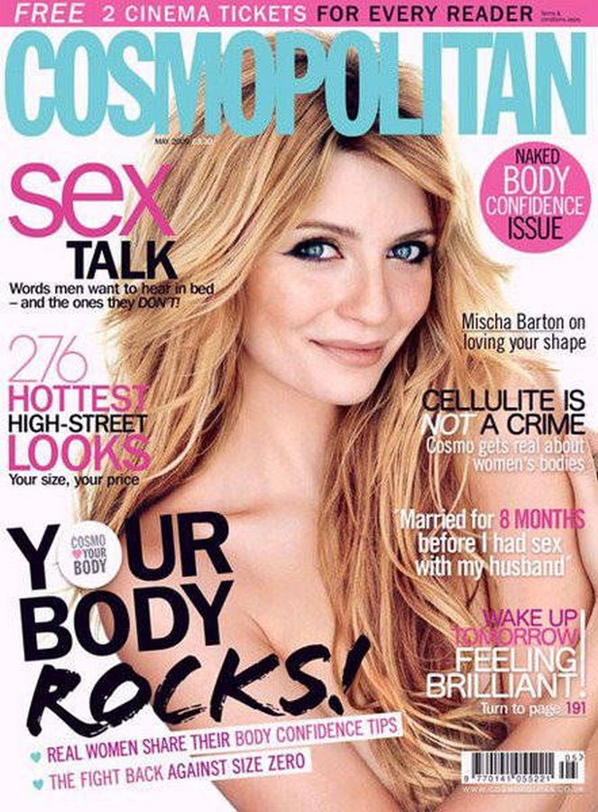 COSMOPOLITAN UK magazine side cover  May 2009
