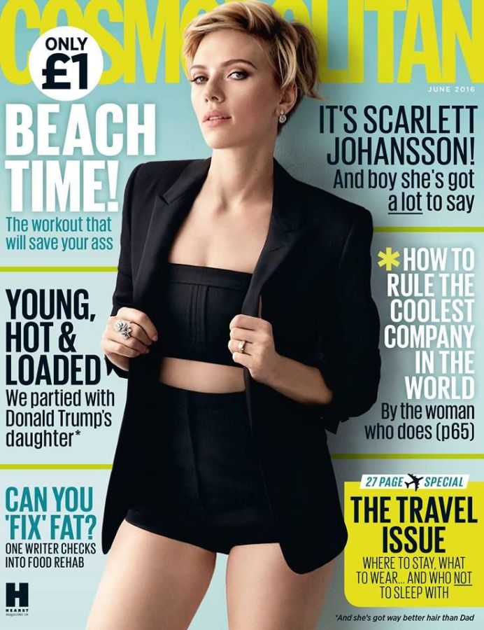 COSMOPOLITAN UK magazine side cover  June 2016