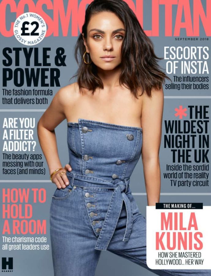 COSMOPOLITAN UK magazine side cover  September 2018