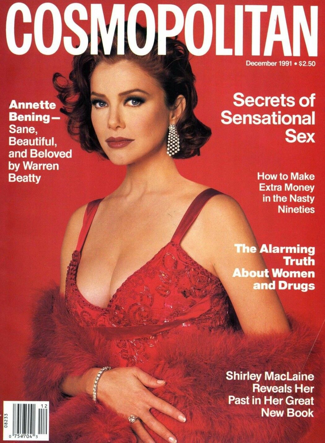 COSMOPOLITAN USA magazine side cover  December 1991