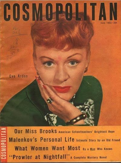 COSMOPOLITAN USA magazine side cover  June 1953
