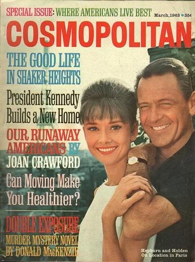 COSMOPOLITAN USA magazine side cover  March 1963