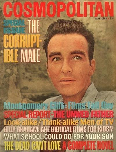 COSMOPOLITAN USA magazine side cover  May 1963