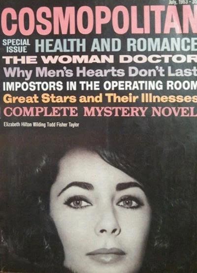 COSMOPOLITAN USA magazine side cover  July 1963