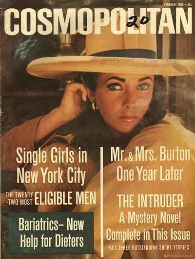 COSMOPOLITAN USA magazine side cover  February 1965