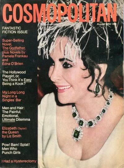 COSMOPOLITAN USA magazine side cover  August 1969