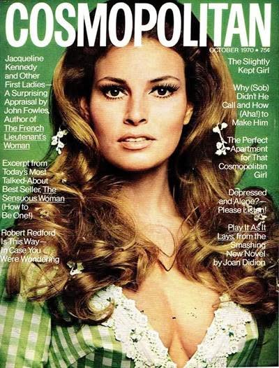 COSMOPOLITAN USA magazine side cover  October 1970
