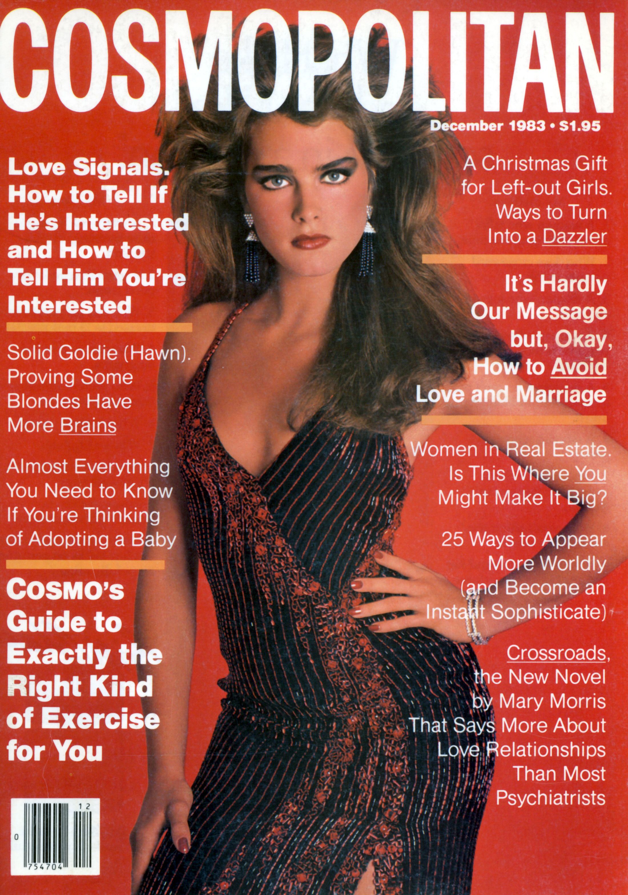 COSMOPOLITAN USA magazine side cover  December 1983