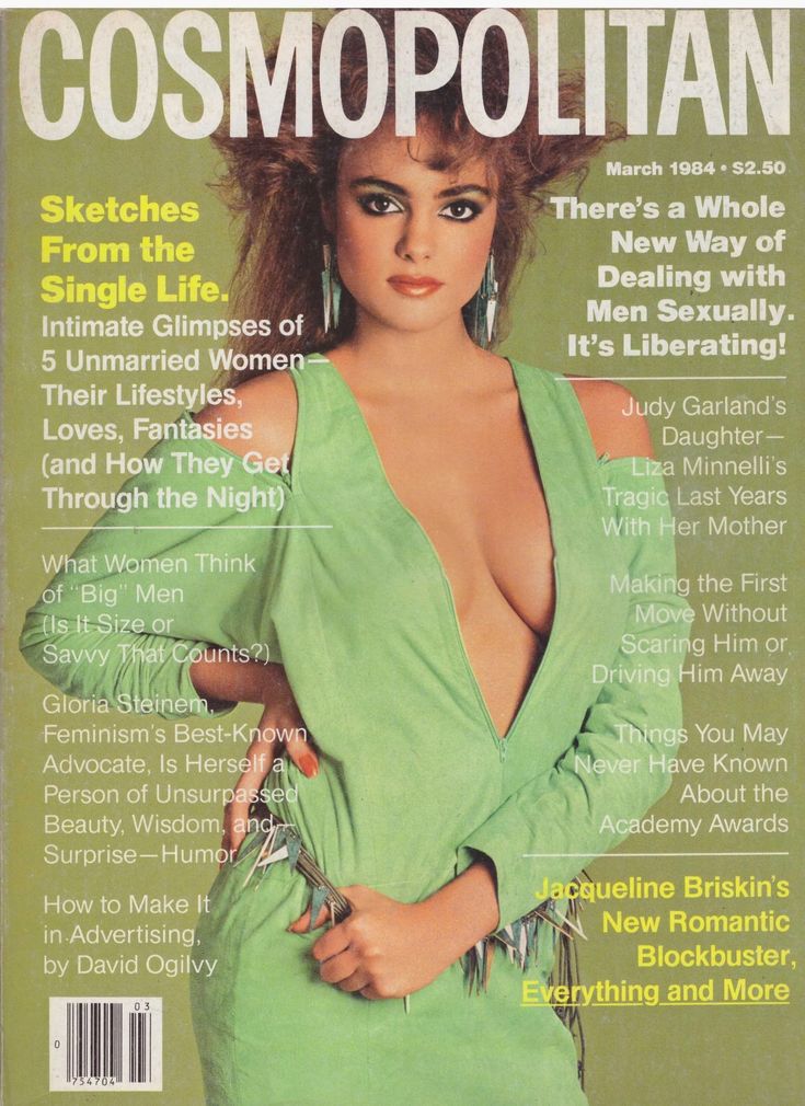 COSMOPOLITAN USA magazine side cover  March 1984