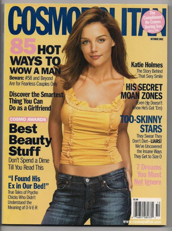 COSMOPOLITAN USA magazine side cover  October 2002