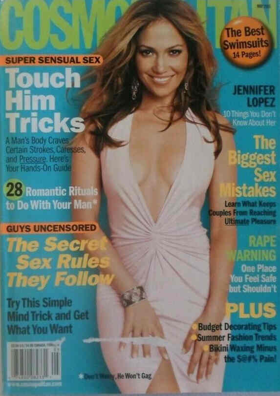 COSMOPOLITAN USA magazine side cover  May 2005