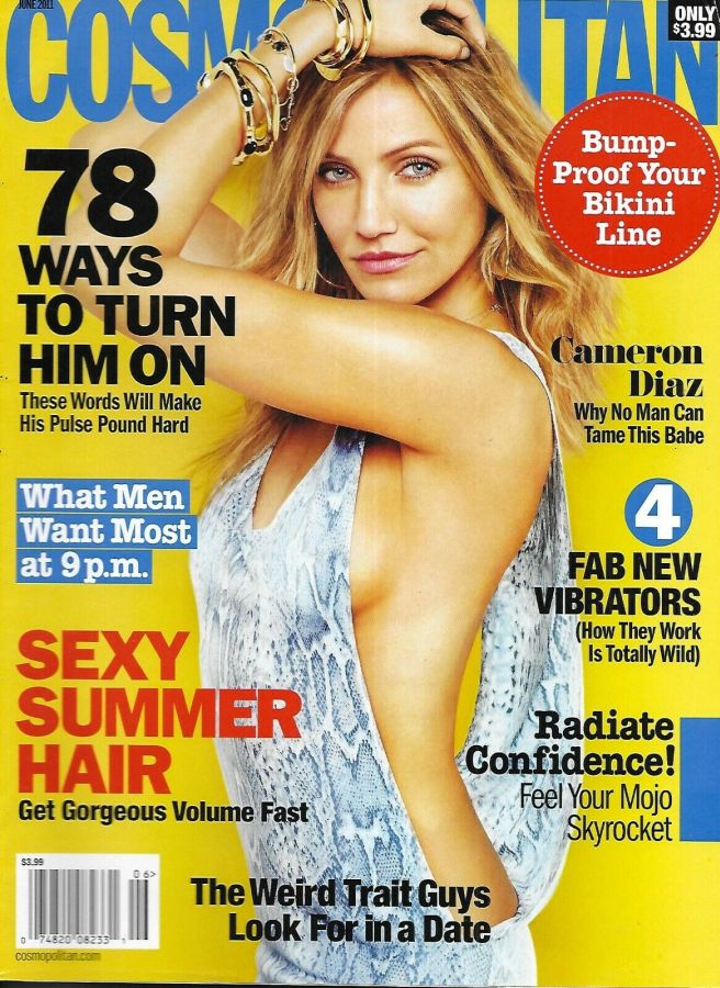 COSMOPOLITAN USA magazine side cover  June 2011