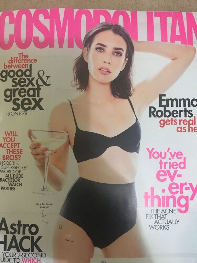 COSMOPOLITAN USA magazine side cover  June 2019