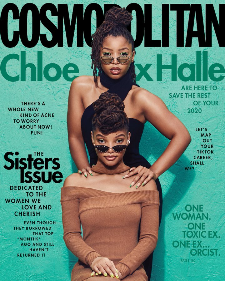 COSMOPOLITAN USA magazine side cover  September 2020