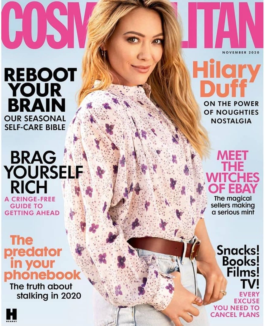 COSMOPOLITAN USA magazine side cover  November 2020