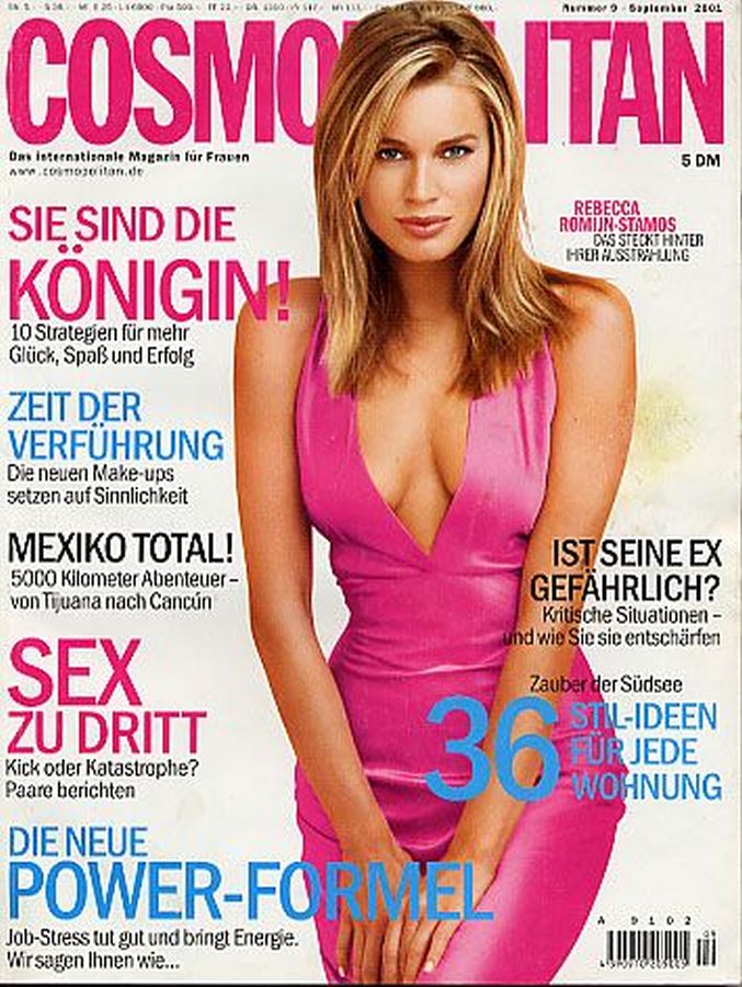 COSMOPOLITAN NETHERLANDS magazine side cover  September 2001