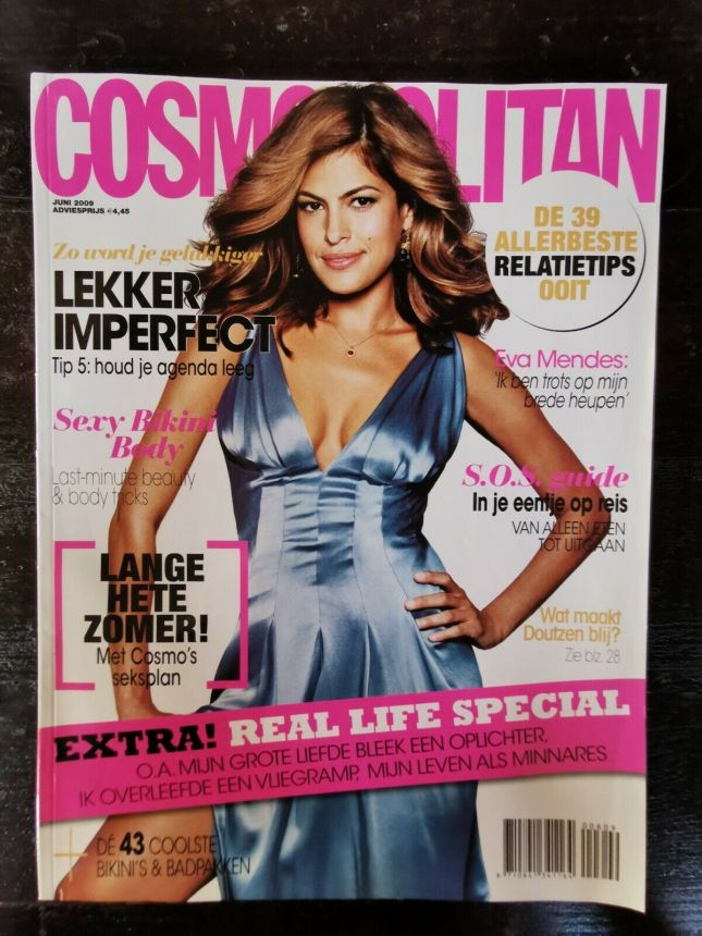 COSMOPOLITAN NETHERLANDS magazine side cover  June 2009