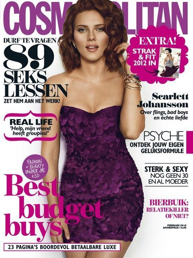 COSMOPOLITAN NETHERLANDS magazine side cover  February 2012