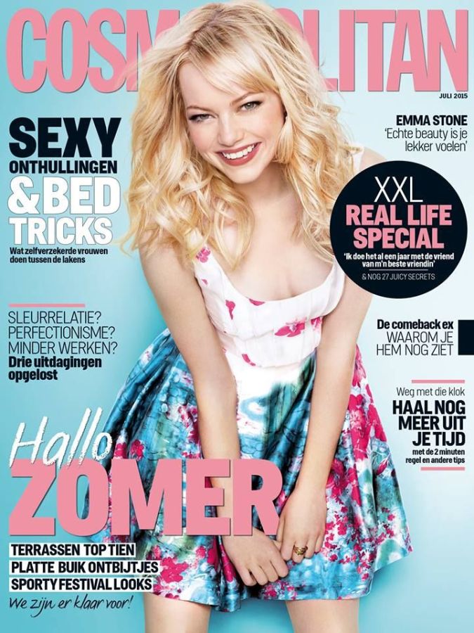 COSMOPOLITAN NETHERLANDS magazine side cover  July 2015