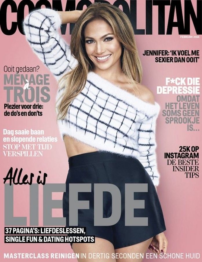 COSMOPOLITAN NETHERLANDS magazine side cover  February 2016