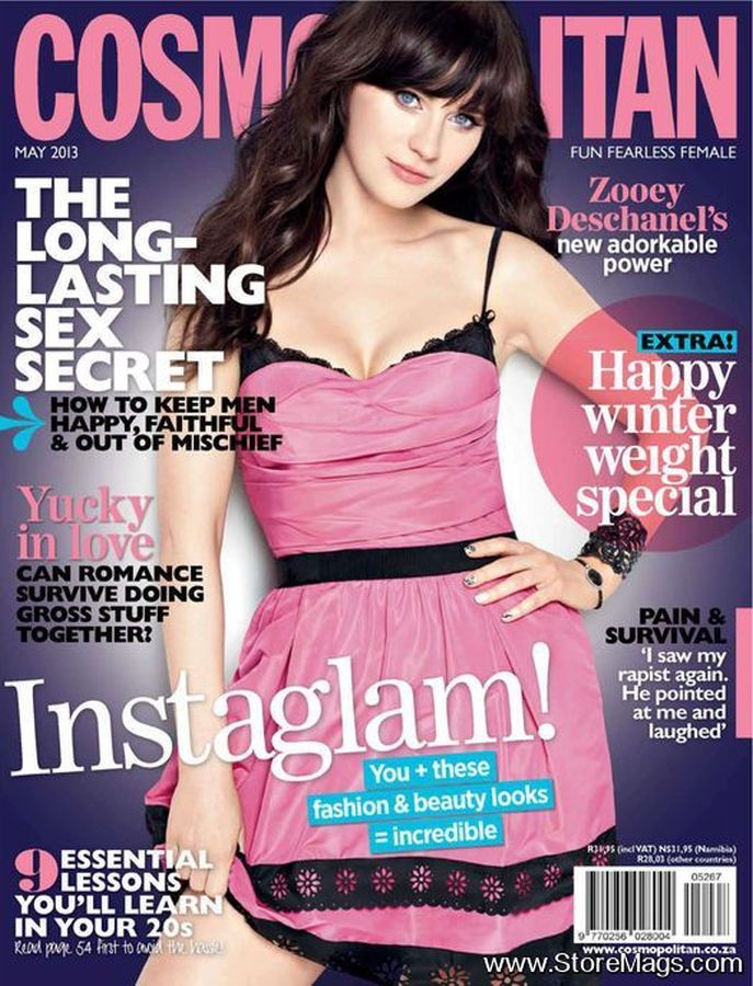 COSMOPOLITAN SOUTH AFRICA magazine side cover  May 2013