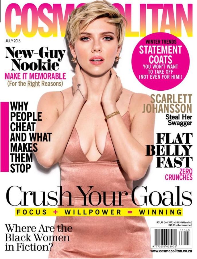 COSMOPOLITAN SOUTH AFRICA magazine side cover  July 2016