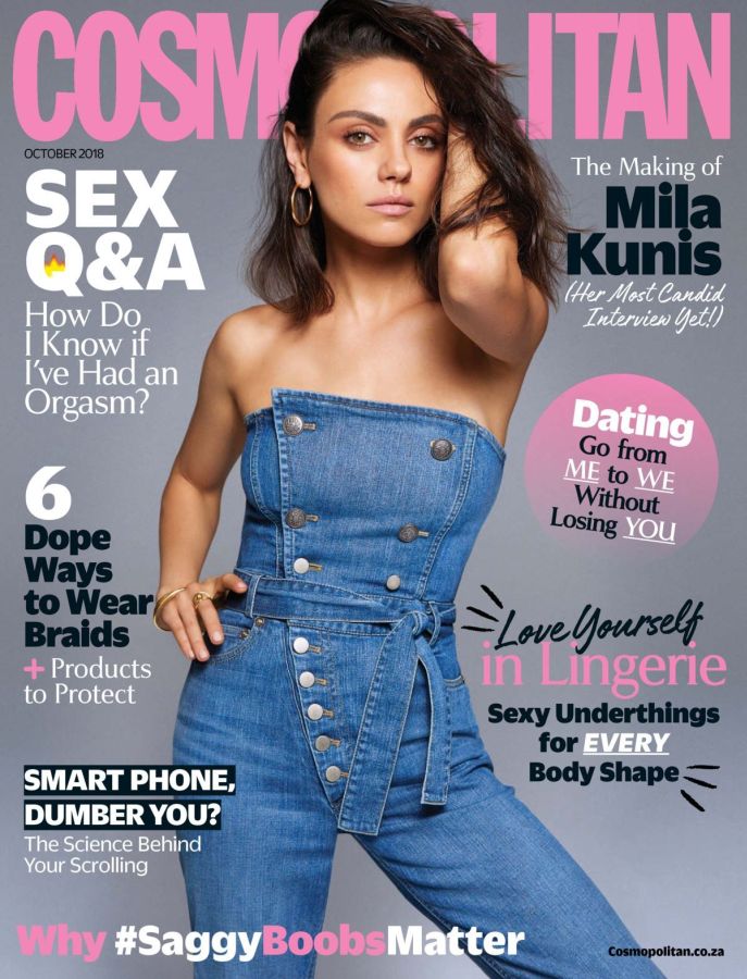 COSMOPOLITAN SOUTH AFRICA magazine side cover  October 2018