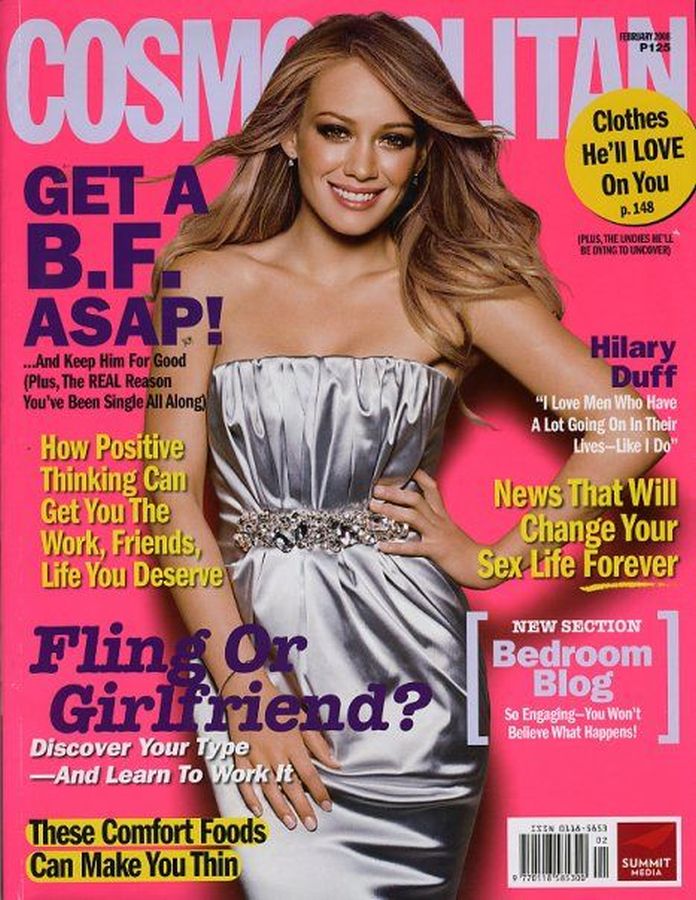 COSMOPOLITAN PHILIPPINES magazine side cover  February 2008