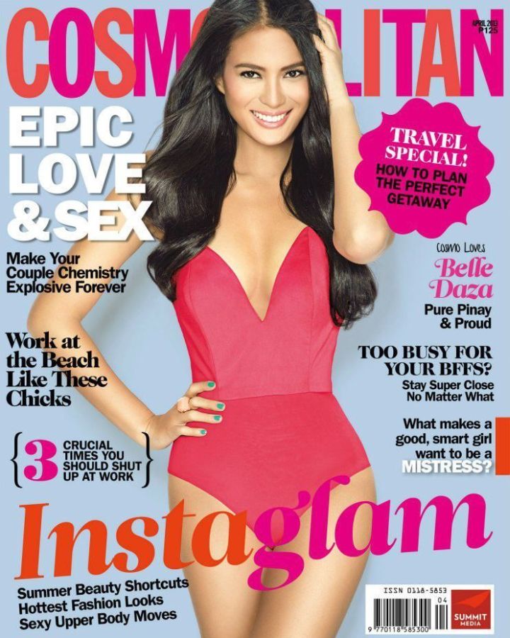 COSMOPOLITAN PHILIPPINES magazine side cover  April 2013