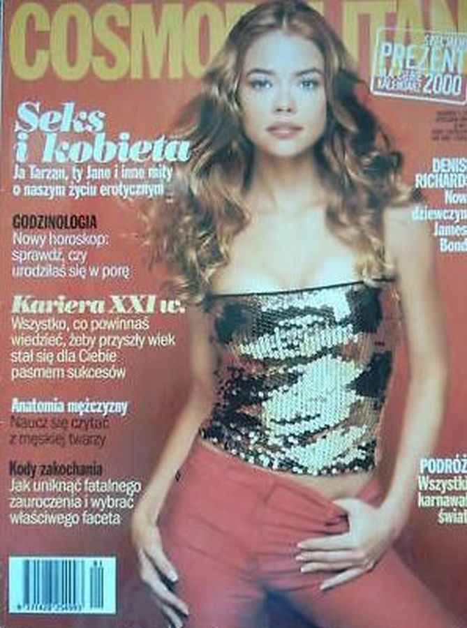 COSMOPOLITAN POLAND magazine side cover  January 2000