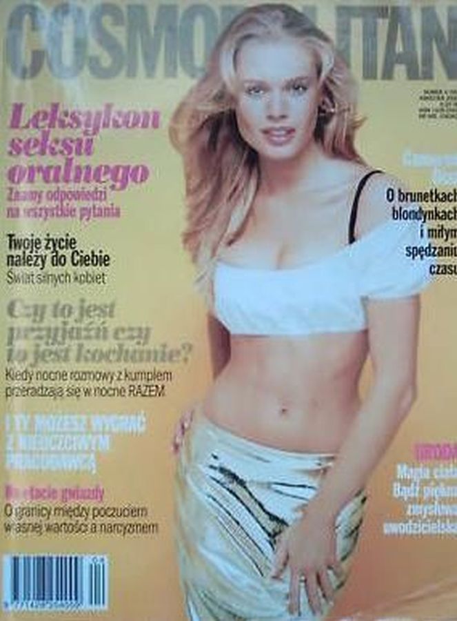 COSMOPOLITAN POLAND magazine side cover  April 2000