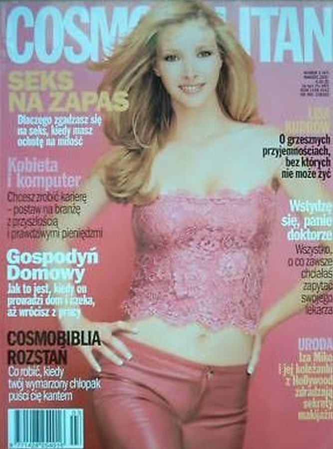 COSMOPOLITAN POLAND magazine side cover  March 2001