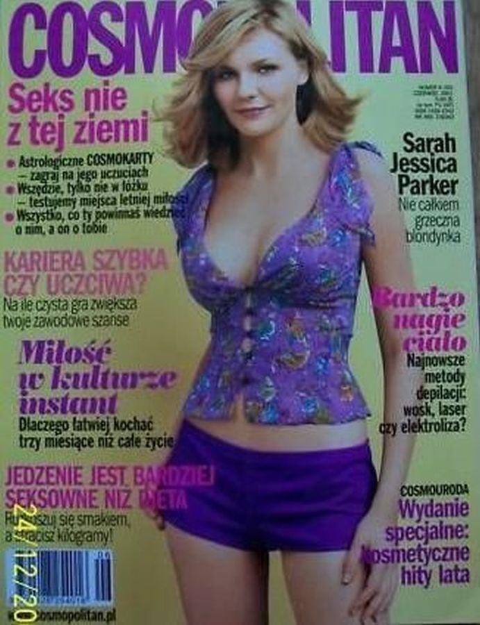 COSMOPOLITAN POLAND magazine side cover  June 2001