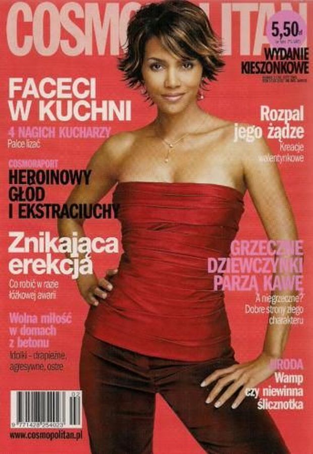 COSMOPOLITAN POLAND magazine side cover  February 2003
