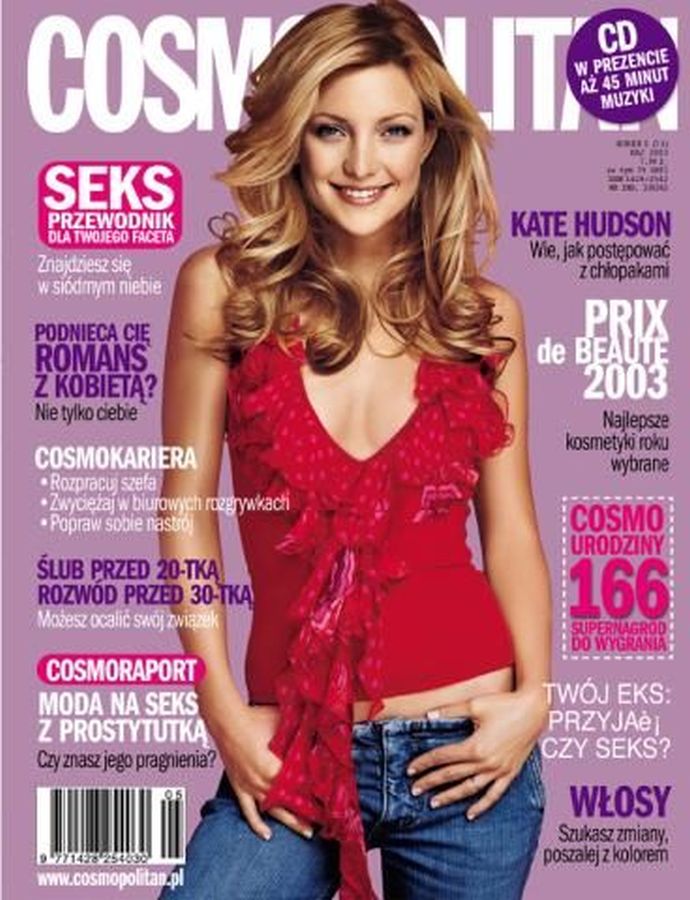 COSMOPOLITAN POLAND magazine side cover  May 2003