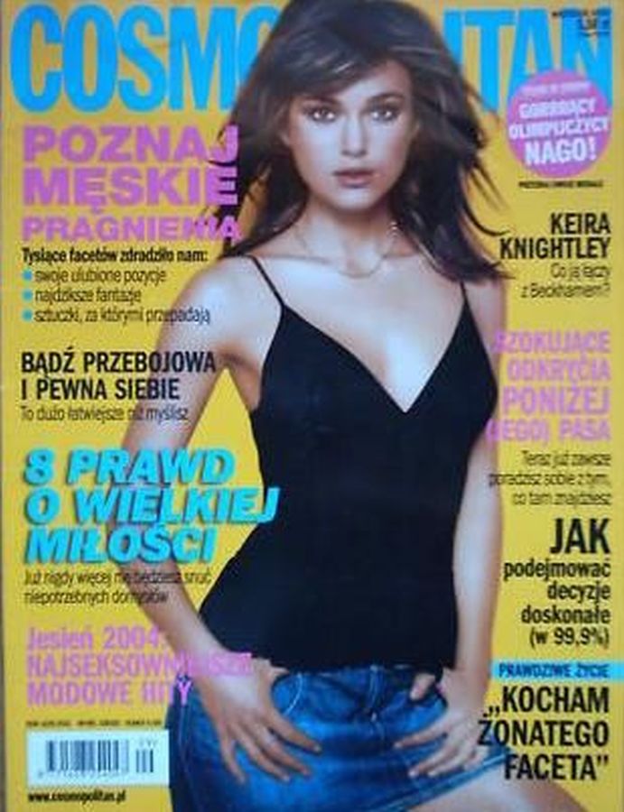 COSMOPOLITAN POLAND magazine side cover  September 2004