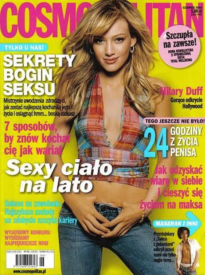 COSMOPOLITAN POLAND magazine side cover  June 2006
