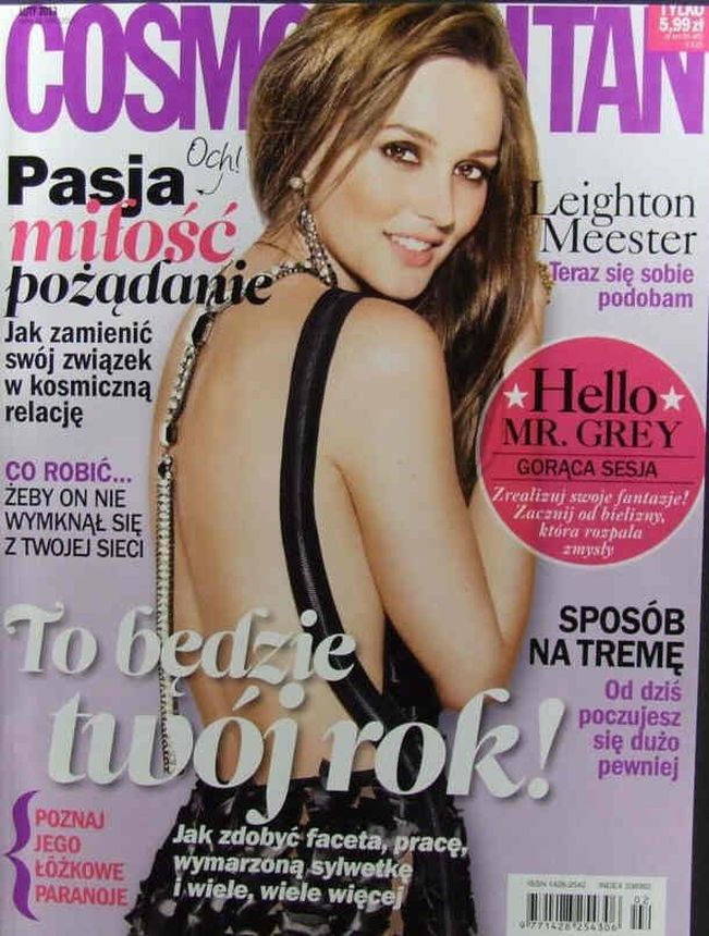COSMOPOLITAN POLAND magazine side cover  February 2013