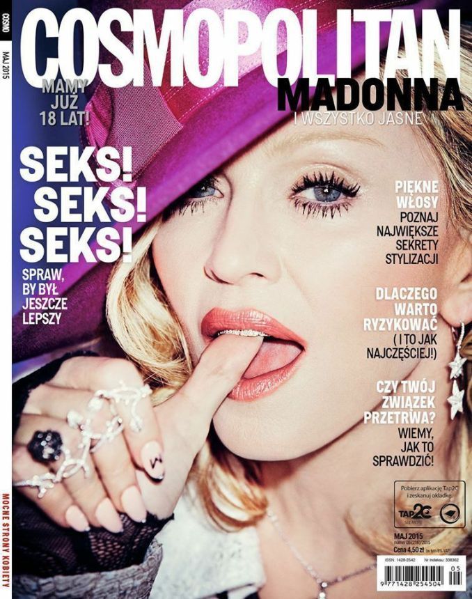 COSMOPOLITAN POLAND magazine side cover  May 2015