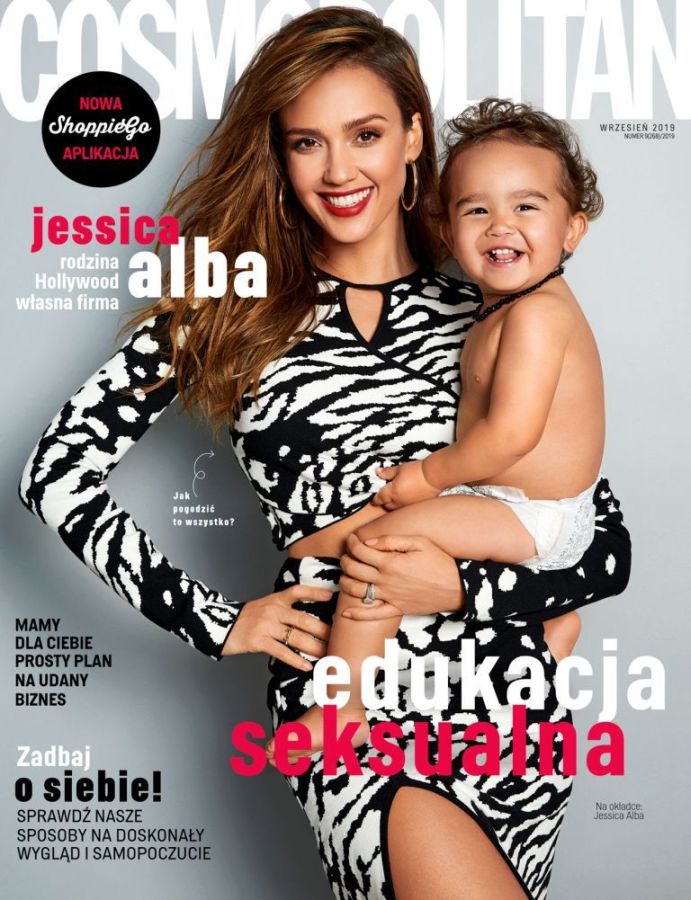 COSMOPOLITAN POLAND magazine side cover  September 2019