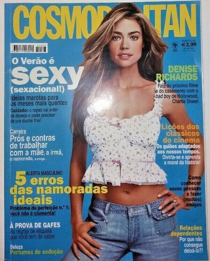 COSMOPOLITAN PORTUGAL magazine side cover  July 2002
