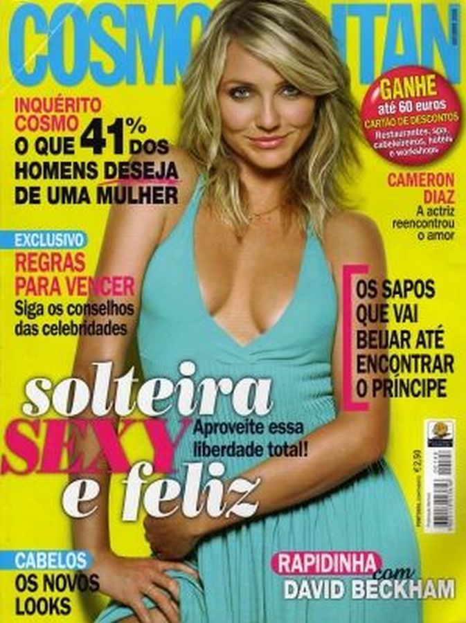 COSMOPOLITAN PORTUGAL magazine side cover  October 2008